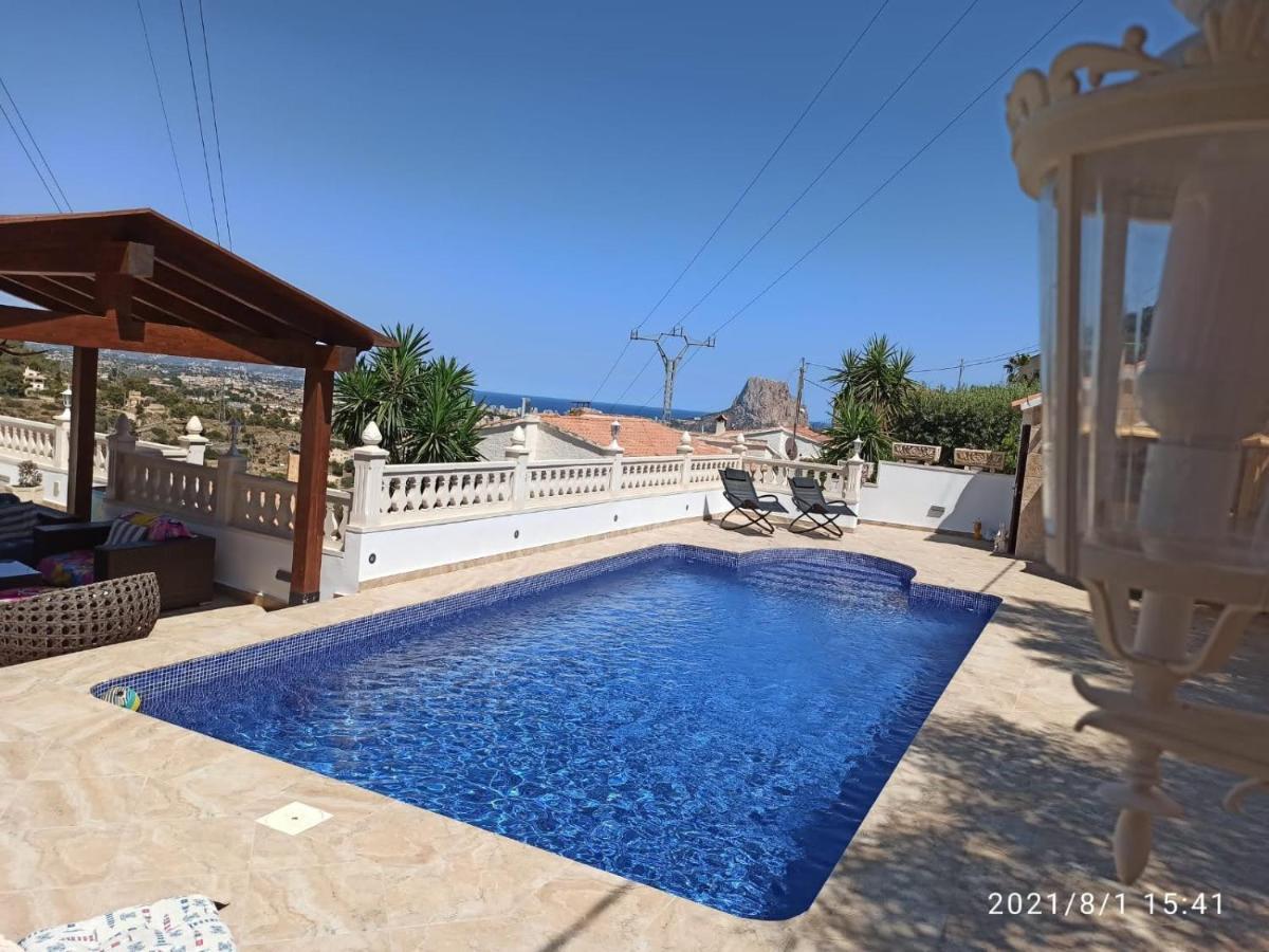 Villa Med Panoramautsikt Med Privat Pool I Calpe, Costa Blanca, Spanien Eksteriør billede